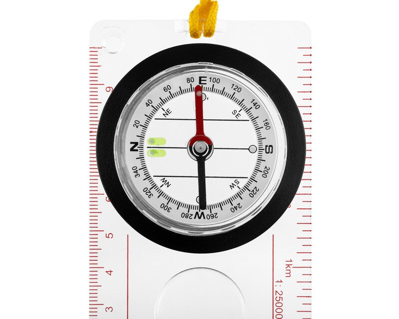 Boussole de carte avec loupe MIL-TEC