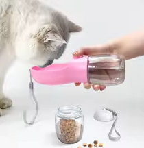 Distributeur de nourriture pour chiens et chats 300ml d'eau et 100g de croquette