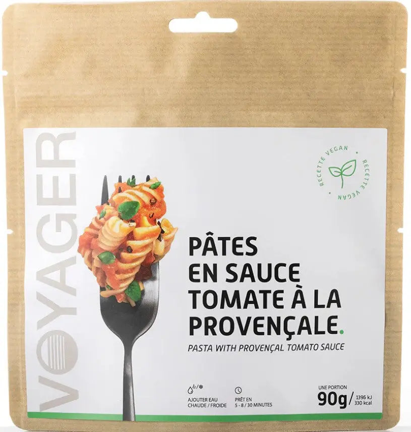Pâtes en sauce tomate à la Provençale-90g-330kcal Vegan VOYAGER