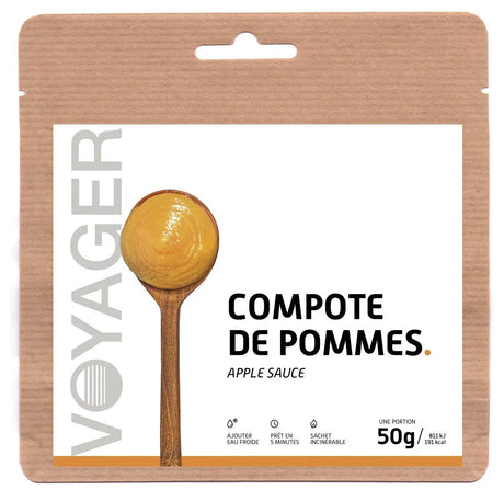 Compote de pommes lyophilisée -50g-198kcal VOYAGER