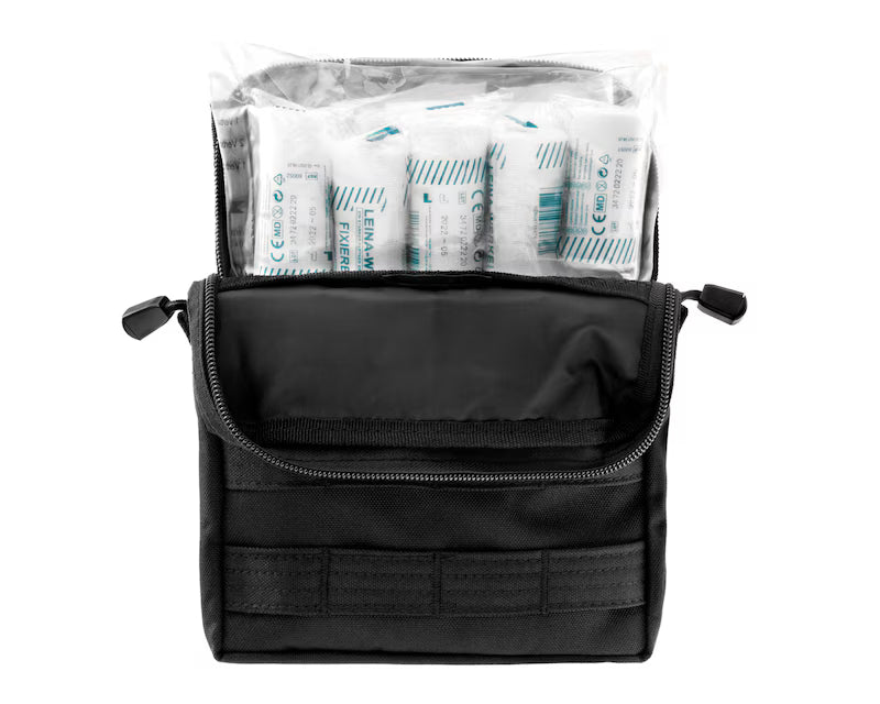 Trousse de secours LEINA PRO – 43 pièces – Noir MIL-TEC