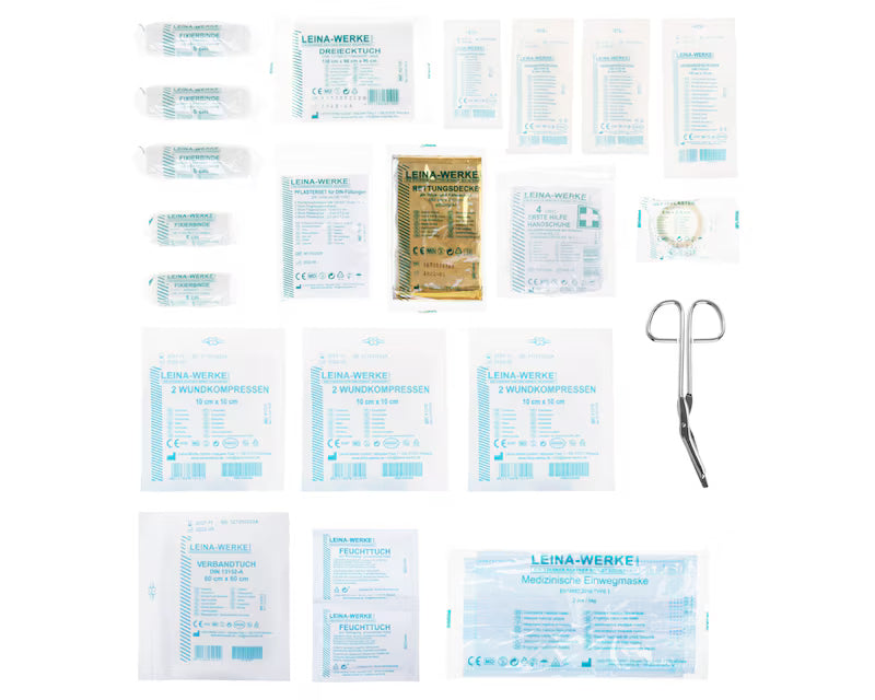 Trousse de secours LEINA PRO – 43 pièces – Noir MIL-TEC