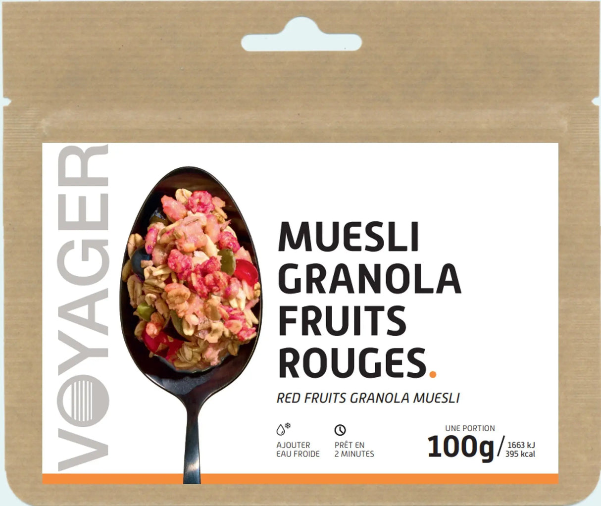 Muesli granola fruits rouges lyophilisés-100g-395kcal NEUNOEIL