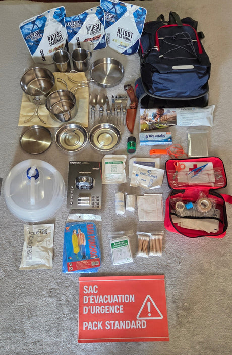 Pack Standard  Sac d’évacuation NOS-X