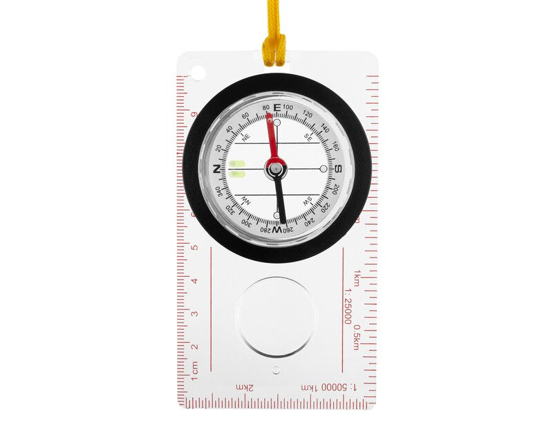 Boussole de carte avec loupe MIL-TEC