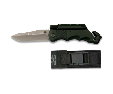 Couteau pliant tactique K25 lampe + silex K-25 Albainox