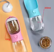 Distributeur de nourriture pour chiens et chats 300ml d'eau et 100g de croquette