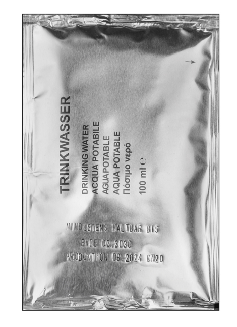 Eau potable BW – 100 ml conservation 10 ans MIL-TEC