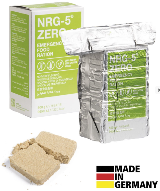 Ration de secours NRG-5 ZERO – 500 g MIL-TEC