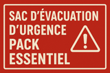 Pack Essentiel Sac d’évacuation NOS-X
