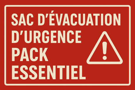 Pack Essentiel Sac d’évacuation NOS-X