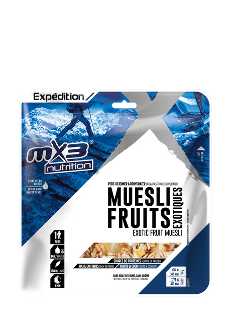 Muesli aux Fruits Exotiques Lyophilisés-110g-421 kcal MX3